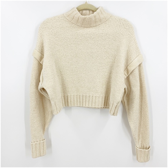 Urban Outfitters Daria Double Take Chenille Sweater in Cream - Picture 2 of 13